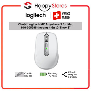 Chuột Logitech MX Anywhere 3 for Mac thương hiệu từ Thụy Sĩ - Hàng Chính Hãng