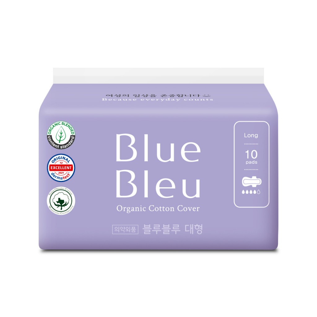 BĂNG VỆ SINH HỮU CƠ BLUE BLEU TINH DẦU CÂY BÁCH (BAN NGÀY 28 CM)
