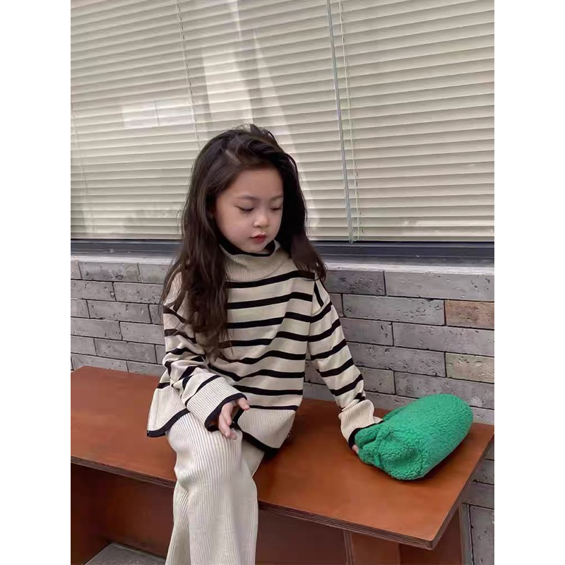 Set len kẻ cho bé gái ảnh thật