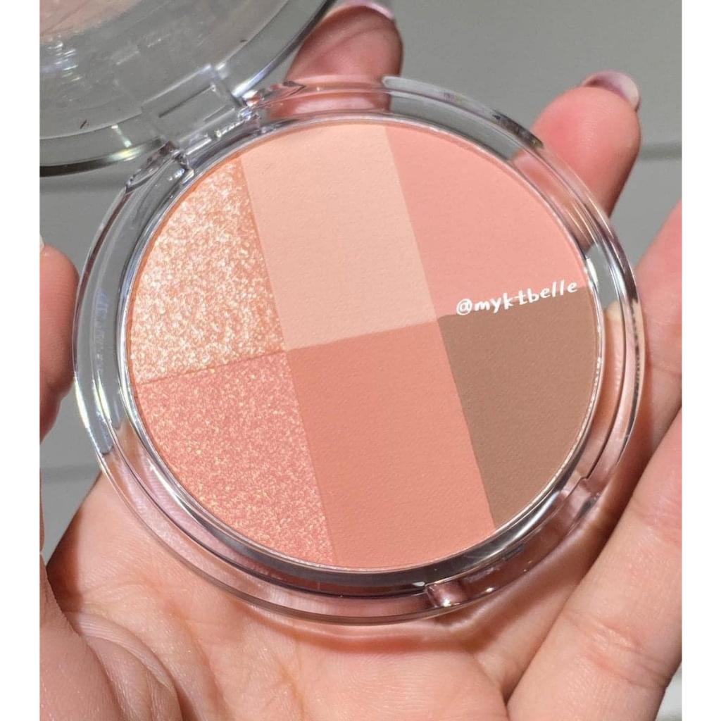 Bảng phấn mắt 6 Ô Too Cool For School By Rodin Blending Eyes - Màu 03: Coral Brown