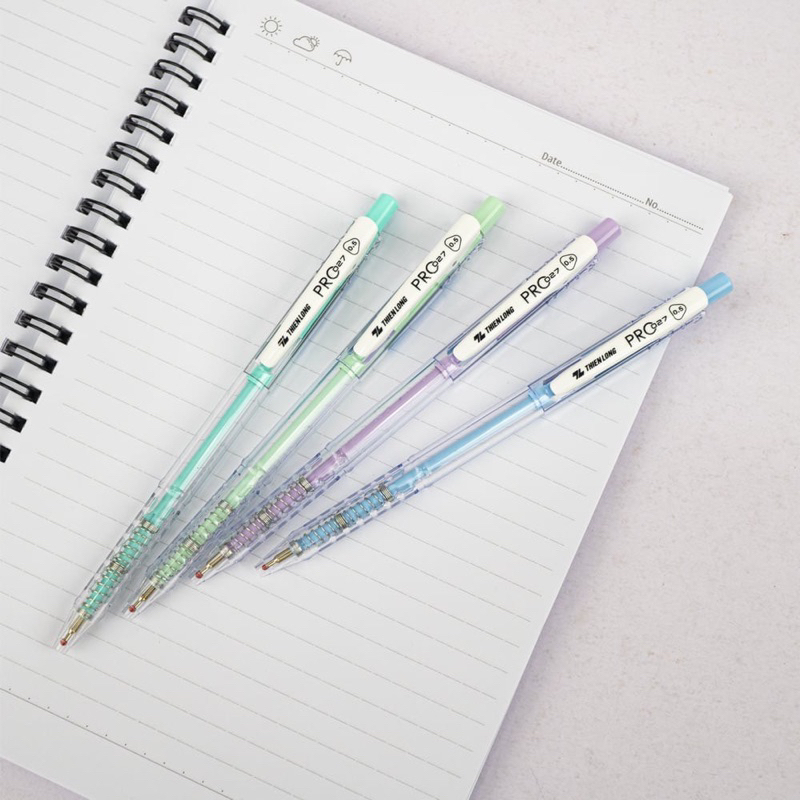 combo 5 Bút bi màu pastel PRO 027 Thiên Long TL-105 ( Sản Phẩm Mới Thiên Long)