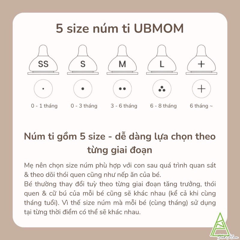Núm ti Ubmom Hàn quốc chính hãng đủ size
