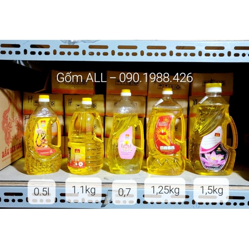 Thùng Dầu thắp đèn lưu ly không mùi không khói ĐN Gốm ALL