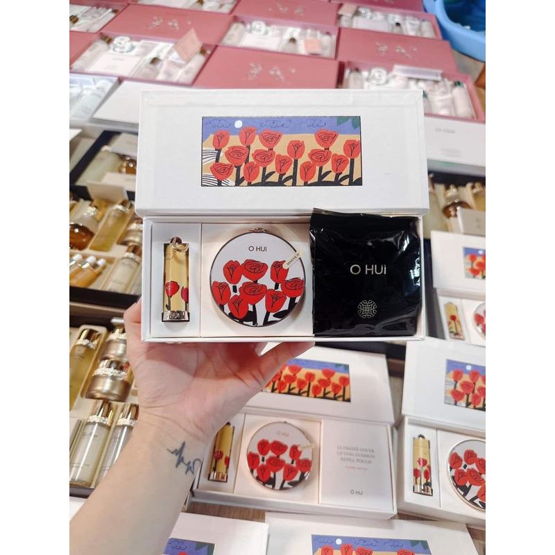 Set Cushion OHui và son - Quà tặng 20/10 siêu đỉnh