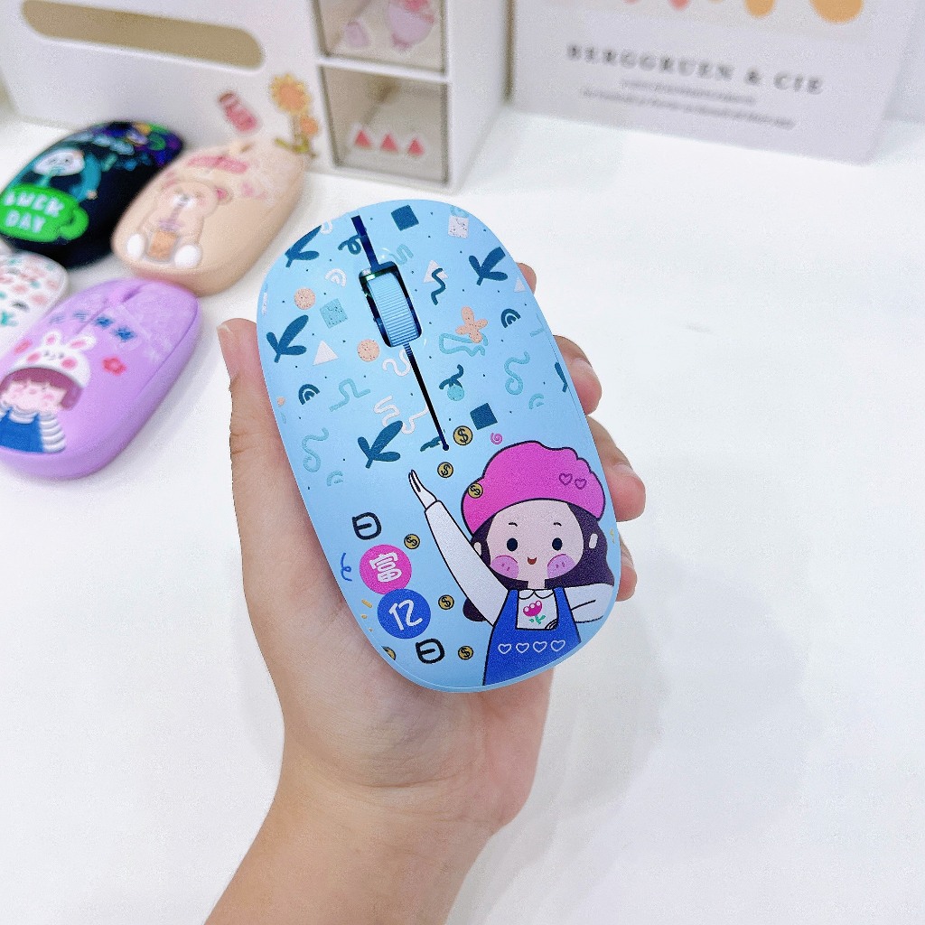 Chuột không dây kết nối bluetooth T9 kute nhiều hình
