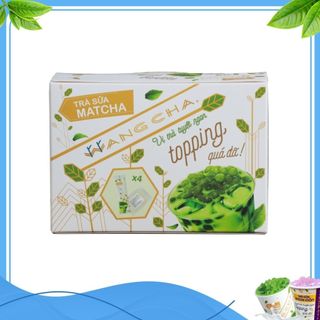 Hộp Trà Sữa Wangcha Vị Matcha pha trà sữa tiện lợi - Trà Sữa Vị Matcha cao cấp, dễ sử dụng (400gr/hộp)