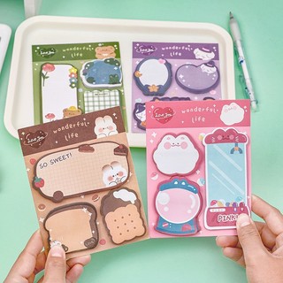 Set giấy note 3 hình 60 tờ cute