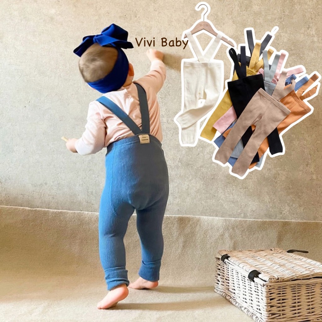 Quần yếm dài không tất phong cách Hàn Quốc cho bé yêu Vivi Baby