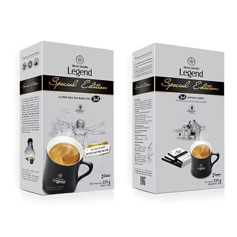 Cà Phê  Sữa Legend Special Edition - Trung Nguyên Loại Hộp 09 Gói
