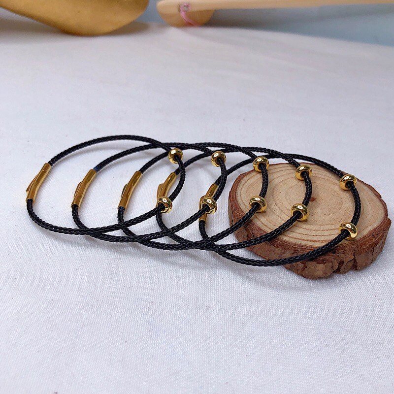 GIÁ SỈ - Vòng tay dây cáp mix charm 2mm, tặng kèm 2 chặn chốt titan