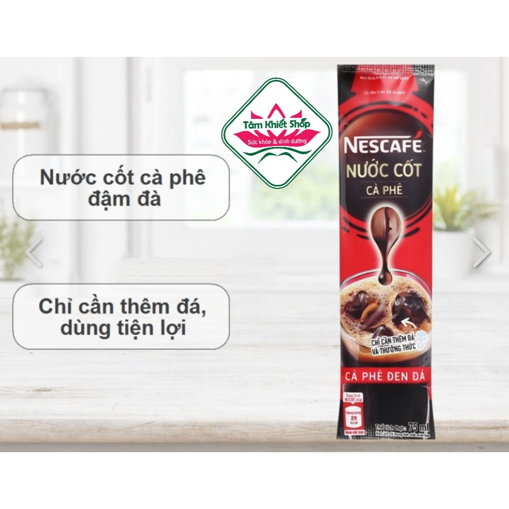 Hộp 375ml  nước cốt cà phê NESCAFE ĐEN,HSD: 10/2024