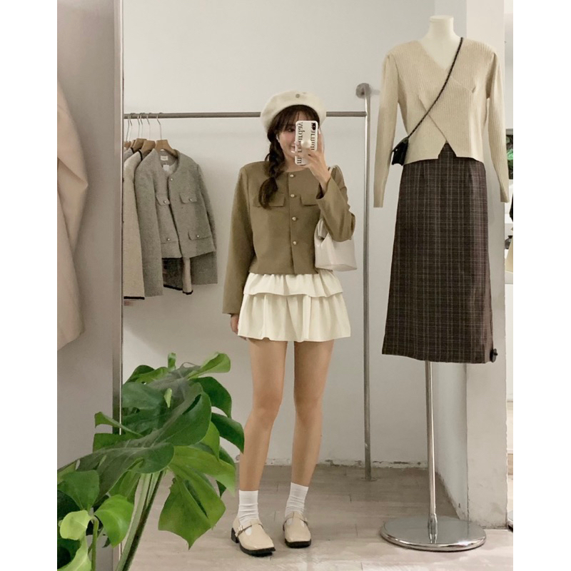 KAYY. Áo khoác nắp túi ngực _ K9010