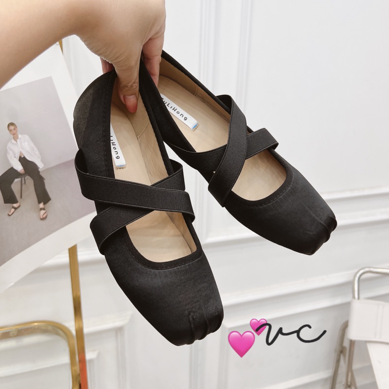 Giày bệt chun chéo êm chân fullbox