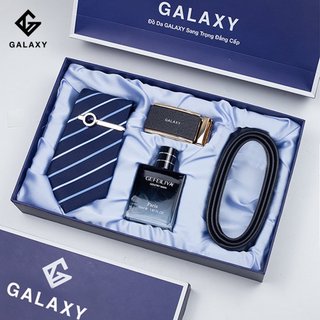  Set Thắt Lưng Nước Hoa Cà Vạt Nam Tặng Kẹp Cà Vạt Fullbox Túi Xách Món Quà Ý Nghĩa Sang Trọng MS009 