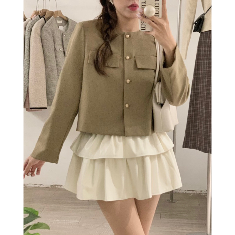 KAYY. Áo khoác nắp túi ngực _ K9010