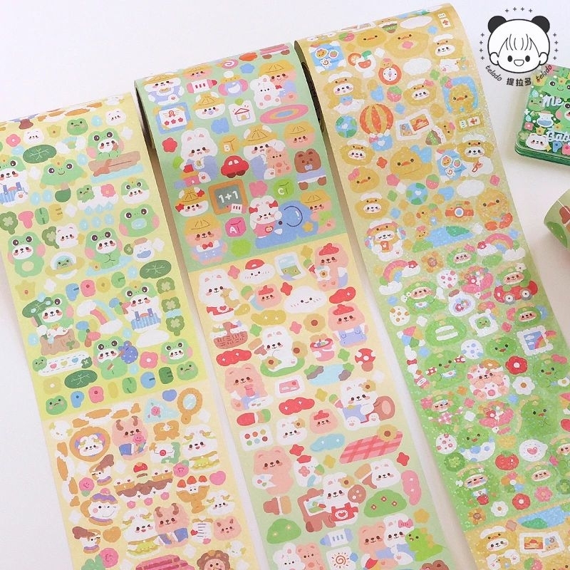 Cuộn 2M nhãn dán lấp lánh dễ thương Blinh Blinh