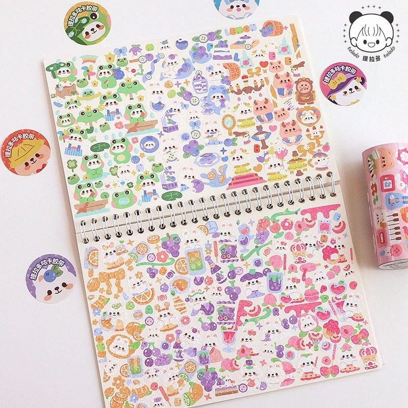 Cuộn 2M nhãn dán lấp lánh dễ thương Blinh Blinh