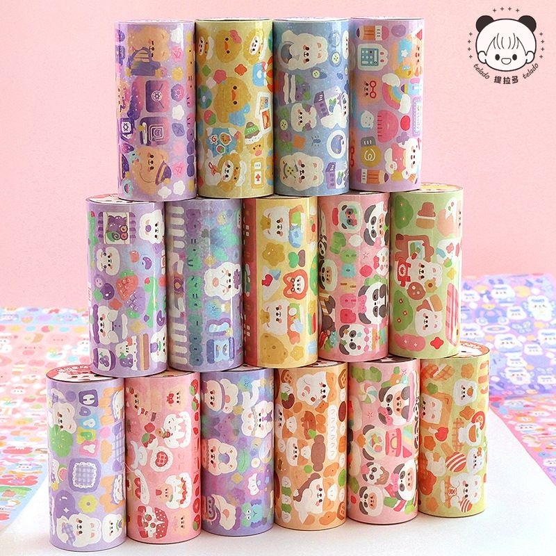 Cuộn 2M nhãn dán lấp lánh dễ thương Blinh Blinh