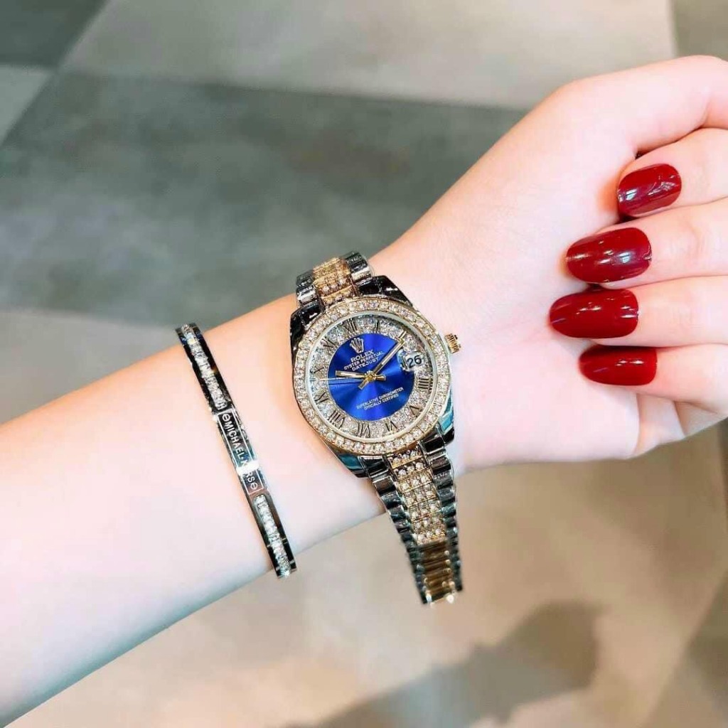 Đồng hồ NỮ ROLEX cao cấp - dây thép đặc