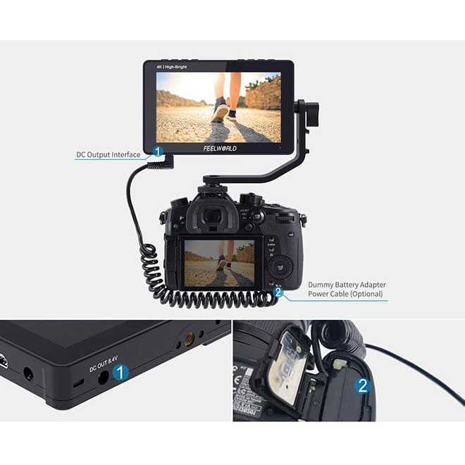 Màn Hình Monitor Feelworld F5 PROX 1600nit - IPS 5.5, Độ Phân Giải 1920x1080, Độ Sáng Cao, Backlight LED HL Studio