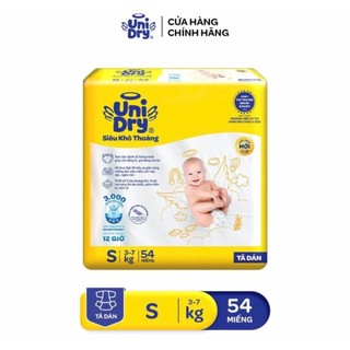 Tã dán unidry mẫu mới size s54 / m 46 / l 40 / xl 38 miếng