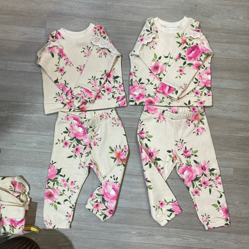 TDShop Bộ Bé Gái, Chất Nỉ Bông Mềm Ấm, Hàng Dư