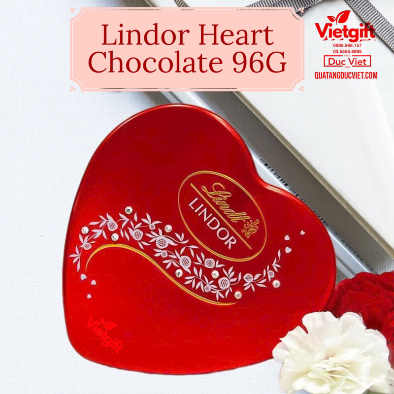 Socola Lindt lindor heart hộp thiếc 96g