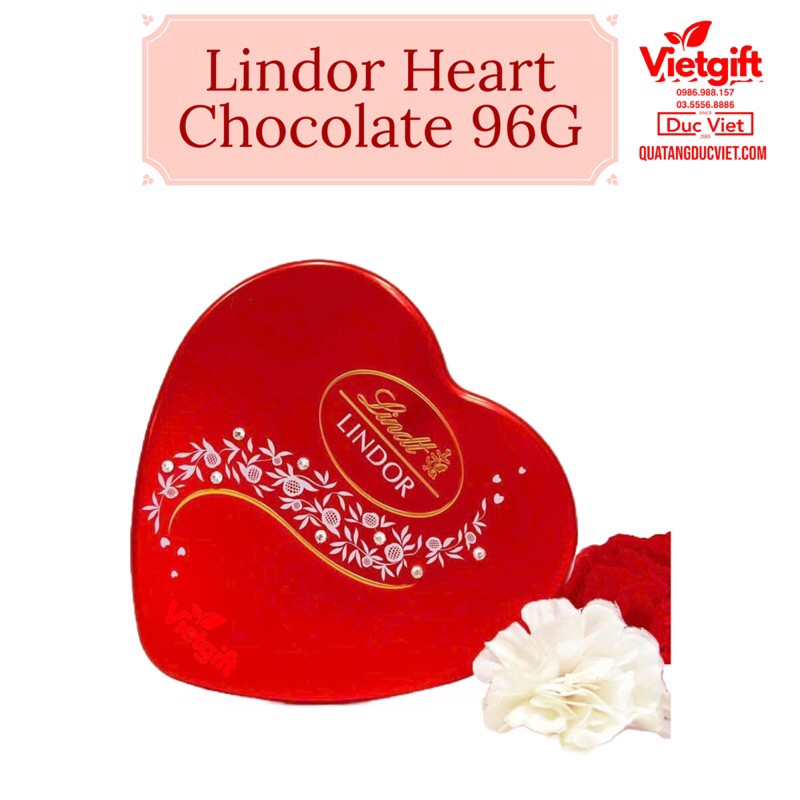 Socola Lindt lindor heart hộp thiếc 96g