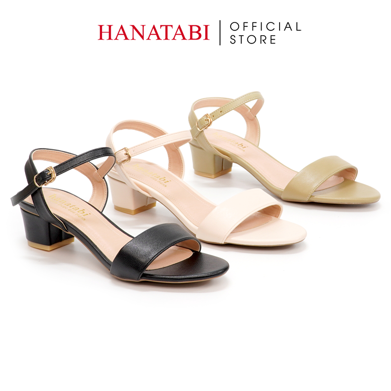 Sandal Nữ Hanatabi Gót Vuông Cao 3cm Hậu C Đế TA Cao Cấp Chống Trơn Trượt Mã HNSDH3F169