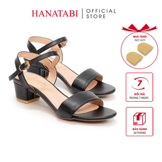 Giày Sandal Nữ Cao Gót 3cm Hanatabi Quai Ngang Hậu C Đế TA Cao Cấp Bigsize (35-41) Mã SDH3F169