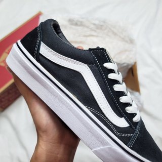 Giày Sneaker Vans Old Đen Đế Trắng