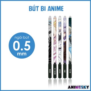 Bút bi Anime cao cấp kèm hộp nhiều loại - bút Kimetsu no yaiba, Genshin Impact, Jujutsu Kaisen,...