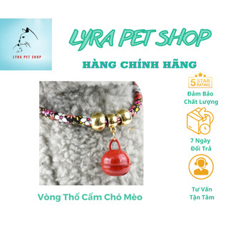 Vòng đeo cổ chó mèo, vòng thổ cẩm đeo cổ chó mèo