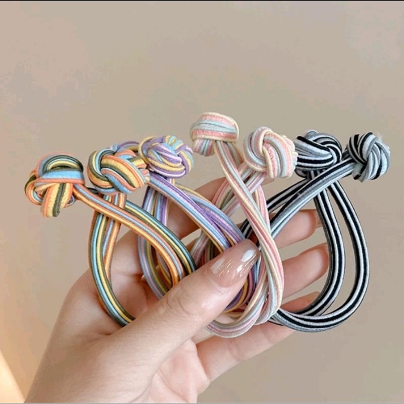 Dây Cột Tóc Thắt Nút Nhiều Màu