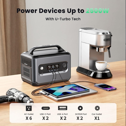 Trạm sạc dự phòng 1200W UGREEN GS1200 PowerRoam 1024Wh