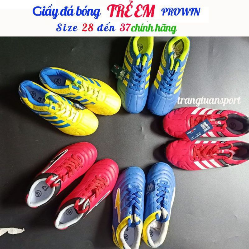 Giầy bóng đá trẻ em Prowin Los Angeles+ Tặng tất bóng đá/ Giầy đá bóng trẻ em size 28.29,30.....
