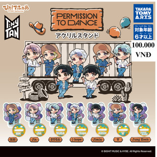 Đồ chơi gacha gashapon standee Tiny Tan BTS