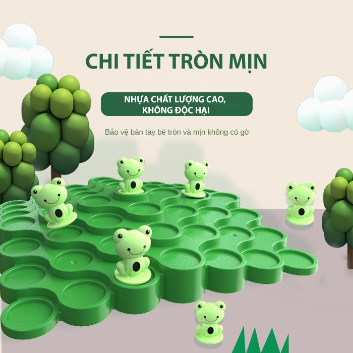 Đồ Chơi Xếp Hình Cây Cân Bằng Hình Chú Ếch Dễ Thương Cho Trẻ Em