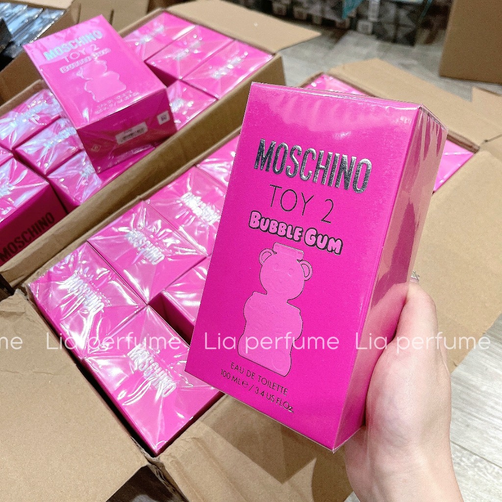 Nước hoa nữ gấu hồng Moschino Toy 2 Bubble Gum EDT 100ml - Lia Perfume