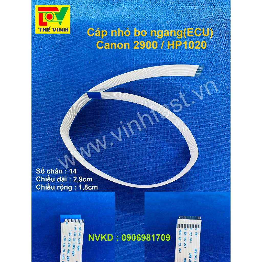 Cáp bo ngang mới ECU máy in Canon 2900/ HP 1020