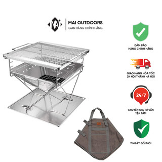 Bếp nướng than hoa gấp gọn 4-6 người Campingmoon MT-035