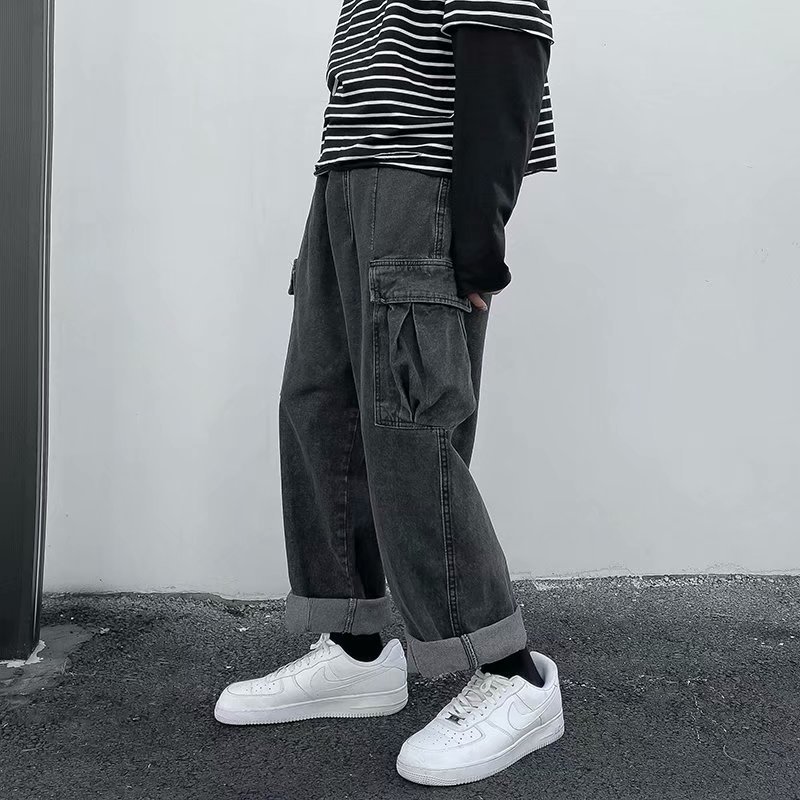 Quần jean túi hộp 6 túi dáng rộng Cargo pants nam nữ ống suông MIAA form rộng túi hộp Unisex phối nhiều túi trơn