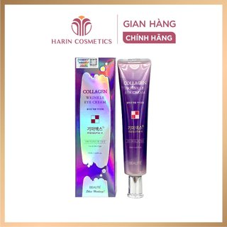 Kem dưỡng mắt 3D Melasma-X Collagen Wrinkle Eye Cream 45ml, kem mắt Collagen Hàn Quốc xóa nhăn, mờ thâm Harin Cosmetics
