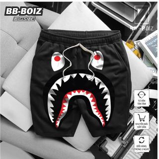 Bigsize - quần short nỉ nam bb - boiz màu đen 75 - 130kg