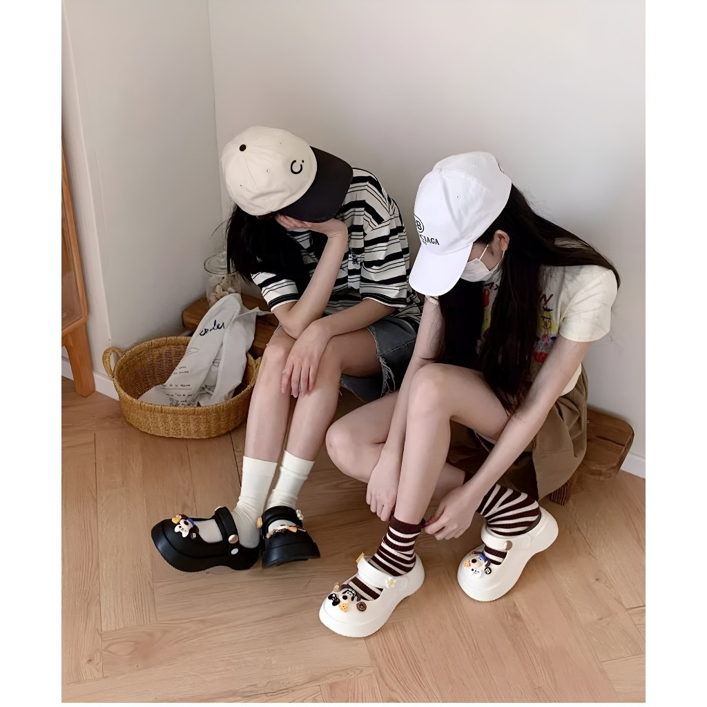 Dép sục nữ Pastel 2023 - Dép sục nữ đế cao 5cm