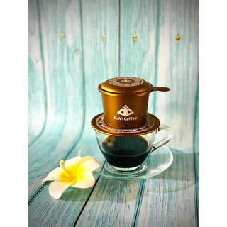 Davi coffee - phin cà phê cao cấp màu nâu vàng phin pha cà phê thương hiệu davi coffee phin pha cà phê ngon phin nhôm