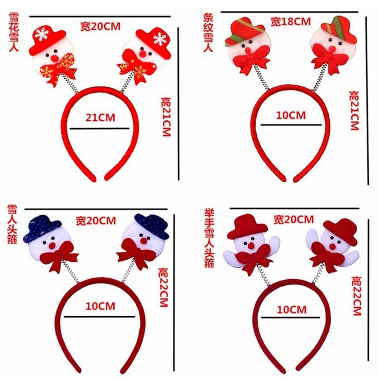 Bờm giáng sinh/Noel siêu dễ thương cho bé, băng đô cài tóc đồ dùng làm quà tặng trong mùa giáng sinh E1452