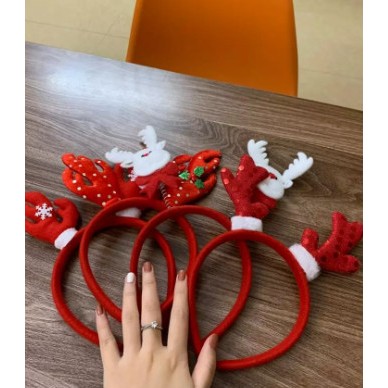 Bờm giáng sinh/Noel siêu dễ thương cho bé, băng đô cài tóc đồ dùng làm quà tặng trong mùa giáng sinh E1452
