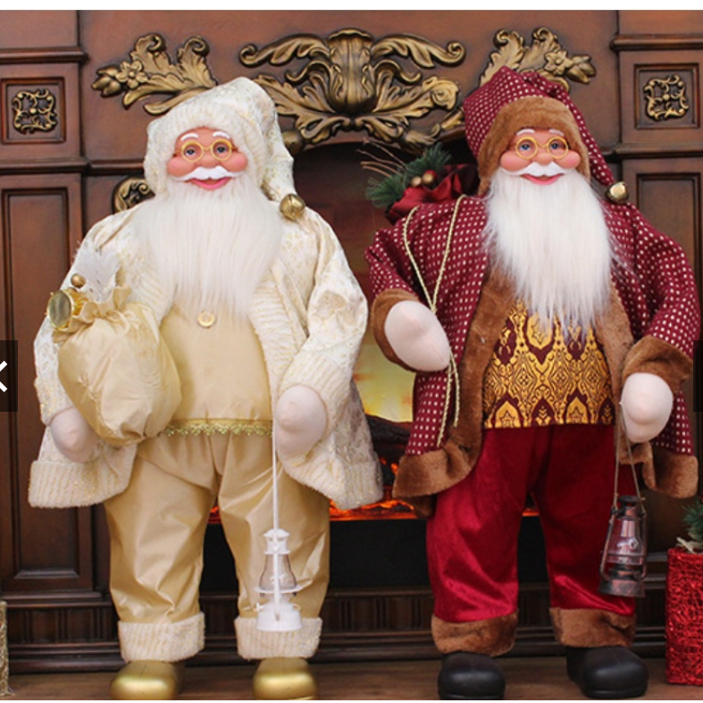 Ông Già Noel Đứng Trang trí Cây Thông, Trang Trí Noel Giáng Sinh