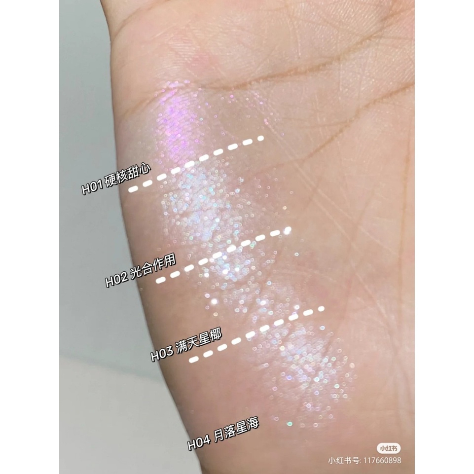 Phấn Bắt Sáng HOLD LIVE Flower Tea Diamond Flash phấn nhũ hiệu ứng lấp lánh và highlight HL585